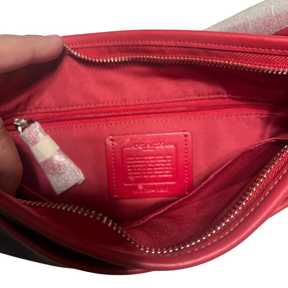 Coach Signature File Bag SV/Brown True Red with Dust Cover (NWT with Callout) - Picture 9 of 12